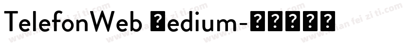 TelefonWeb Medium字体转换
